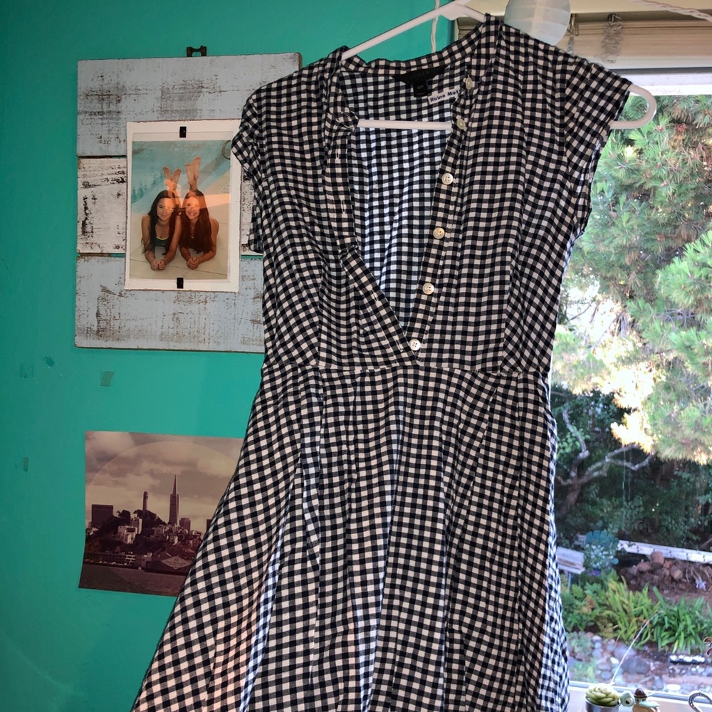 J Crew Gingham Midi dress